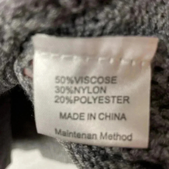 NWT MEROKEETY WO SIZE LARGE GRAY FAUX WRAP SWEATER OPEN WEAVE DESIGN SOFT - Picture 6 of 11